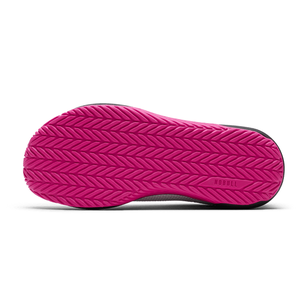 Classic White Pink Glo Outwork Flex Shoe Bottom Angle.