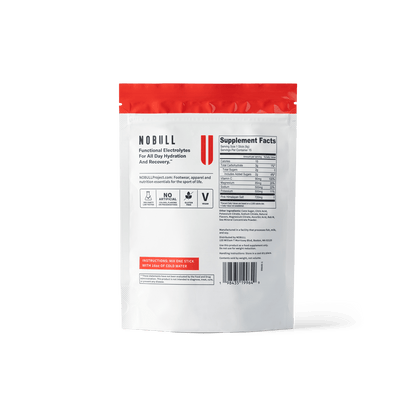 Fruit Punch Electrolytes Reverse Side of Packaging